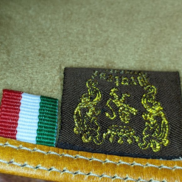 Pratesi Firenze Leather Clutch Crossbody Bag Italy - Picture 5 of 10